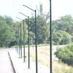 Avanzan los trabajos de instalación de la nueva red de alumbrado público en el Bordo Cascajal - Nacional