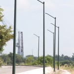 Avanzan los trabajos de instalación de la nueva red de alumbrado público en el Bordo Cascajal - Nacional