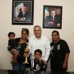 Reconoce alcalde Gustavo Torres Salinas desempeño del karateca tampiqueño Jorge Antonio Fletes García