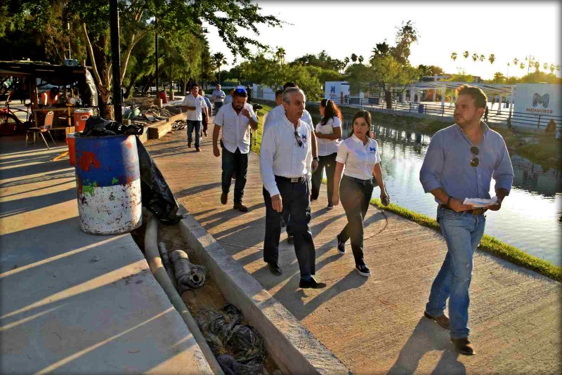 Supervisa Lety Salazar avance de las obras de la segunda etapa del parque “El Laguito”