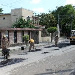 Continúan programa de Bacheo en Prolongación Quintero