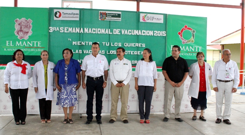 Activa Pablo la 3ª Semana Nacional de Vacunación en Mante