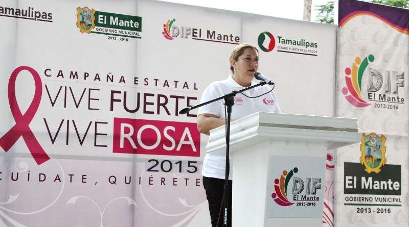 Mantenses se unen a la campaña estatal “Vive Fuerte, Vive Rosa”