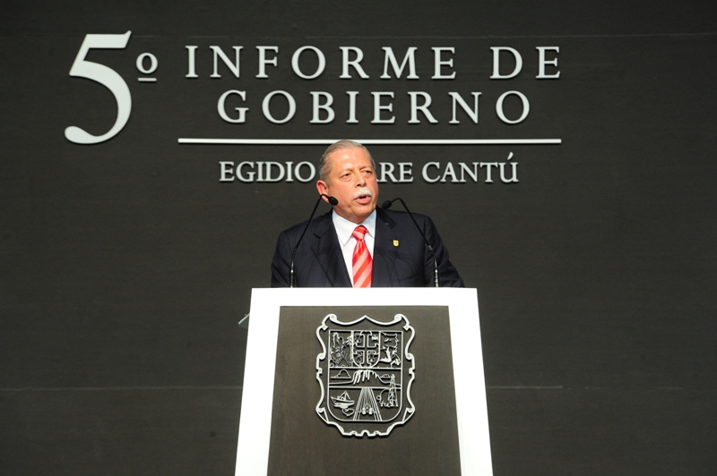 Presenta Egidio Torre Cantú su Quinto Informe de Gobierno