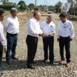 Supervisa Gustavo Torres Salinas obra de pavimentación