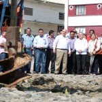 Supervisa Gustavo Torres trabajos de construcción de los nuevos mercados municipales