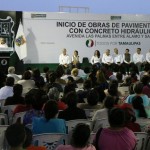 Cumple gobernador Egidio Torre Cantú a los tampiqueños con más obras de pavimentación