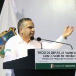 Cumple gobernador Egidio Torre Cantú a los tampiqueños con más obras de pavimentación