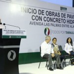 Cumple gobernador Egidio Torre Cantú a los tampiqueños con más obras de pavimentación