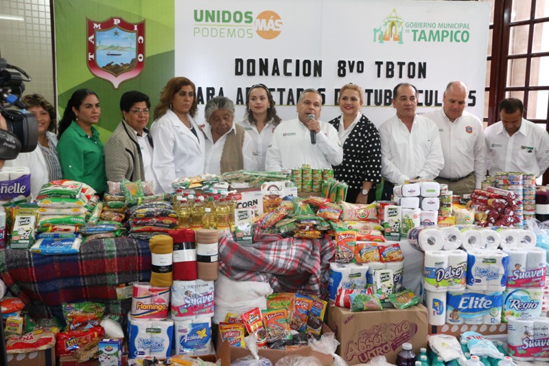 Apoyan juntos sociedad y gobierno de Tampico a sectores vulnerables