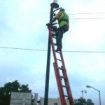 Realiza Gobierno de Tampico labores de rehabilitación de alumbrado público