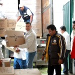 Inician reparto de pantallas digitales a beneficiarios de programas federales