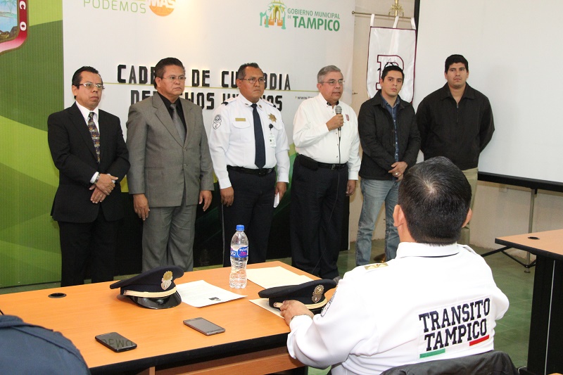 Brinda Capacitación Ayuntamiento de Tampico a elementos de tránsito y vialidad