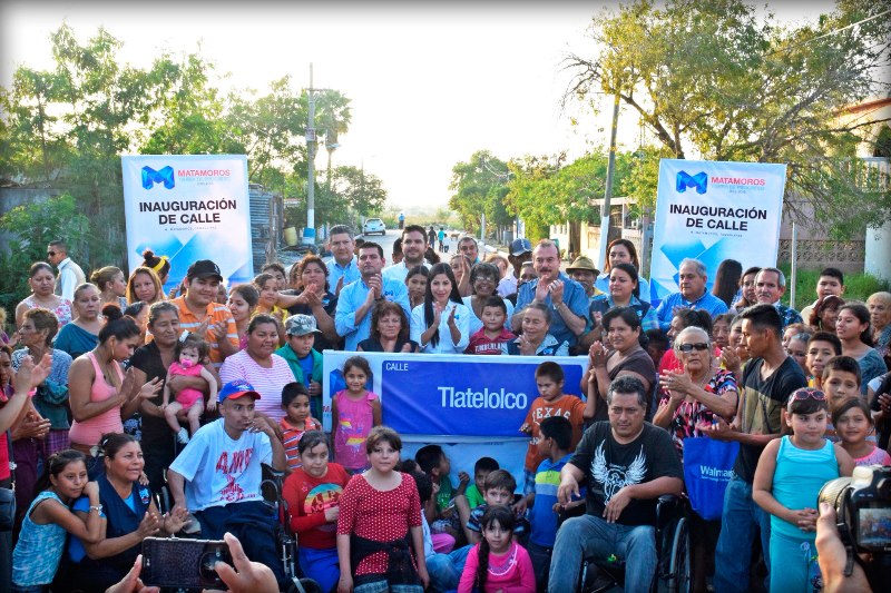 Entrega Gobierno de Lety Salazar más calles pavimentadas