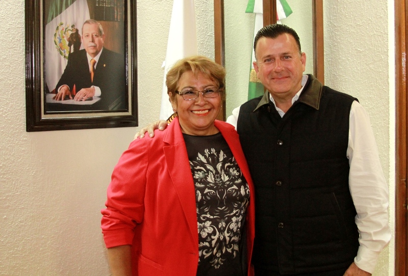 Recibe Alcalde saludo de ex legisladora federal
