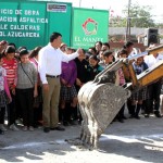Activa Pablo obras de pavimentación en la Azucarera y El Limón