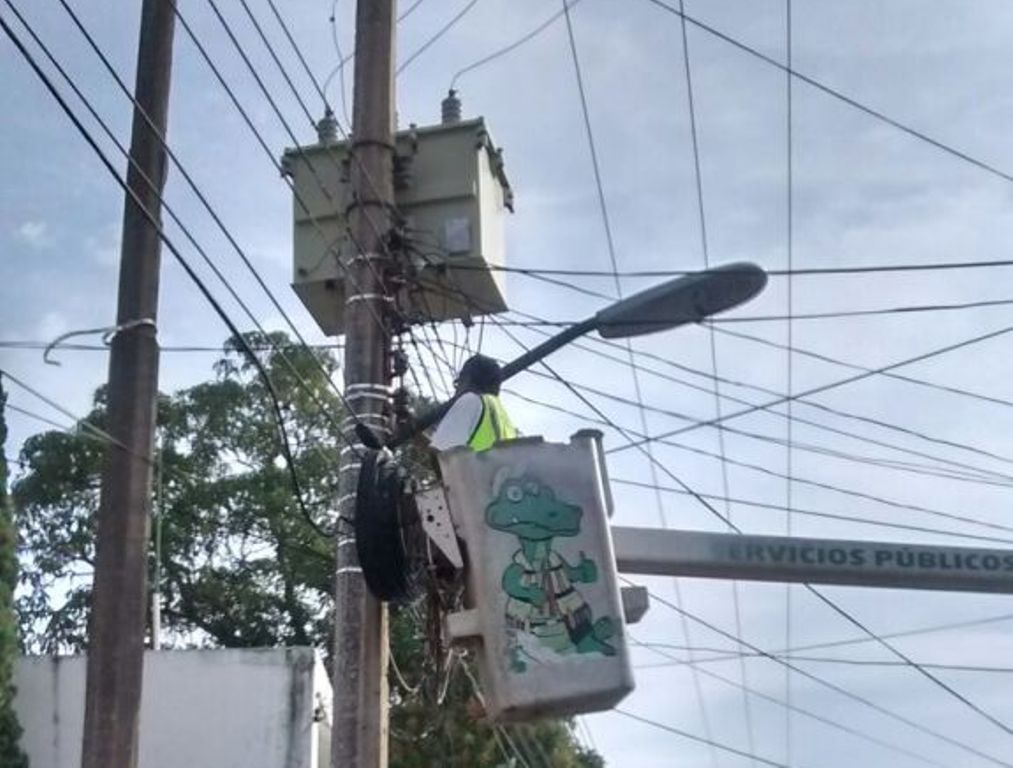 Rehabilita el Gobierno de Tampico la red de alumbrado público en diversos sectores