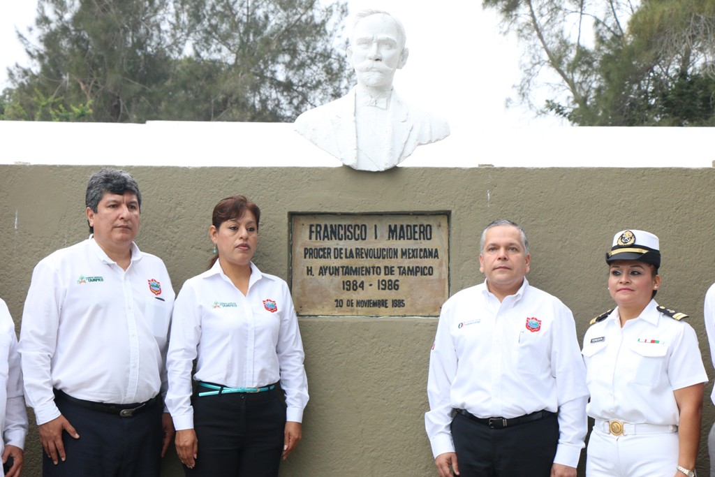 Conmemora Ayuntamiento de Tampico 103 Aniversario Luctuoso de Francisco I. Madero