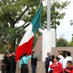 Celebran mantenses 76 Aniversario del Día de la Bandera Nacional