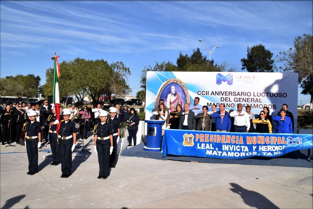 Conmemora el Gobierno de la Alcaldesa Lety Salazar el CCII Aniversario del General Mariano Matamoros Conmemora el Gobierno de la Alcaldesa Lety Salazar el CCII Aniversario del General Mariano Matamoros