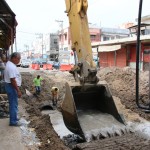 Realizan estado y municipio la introducción de infraestructura hidrosanitaria y pluvial en la calle Héroes de Nacozari