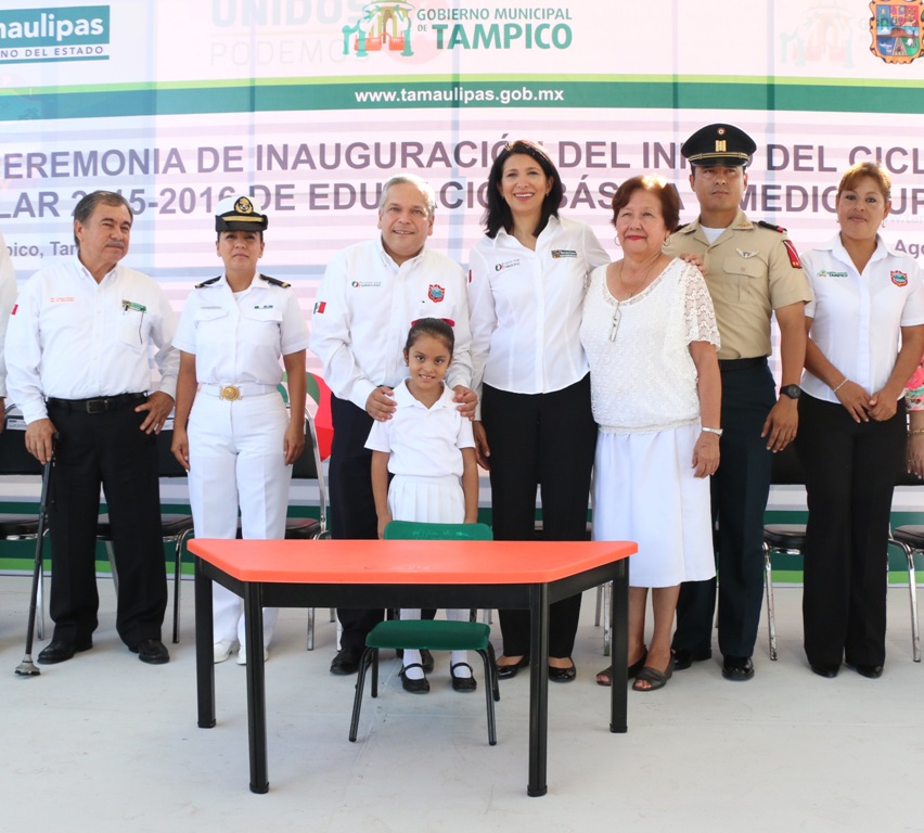 Mejoran estado y municipio infraestructura educativa en Tampico