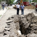 Supervisa Pablo avance de línea de conducción de agua