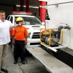 Entrega Pablo a Bomberos camión donado por Pemex