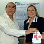 Verónica Téllez solicita donativos para colecta de Cruz Roja