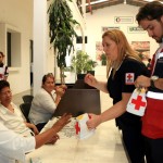 Verónica Téllez solicita donativos para colecta de Cruz Roja