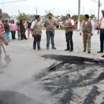 Supervisa Pablo acciones de bacheo en la Linares