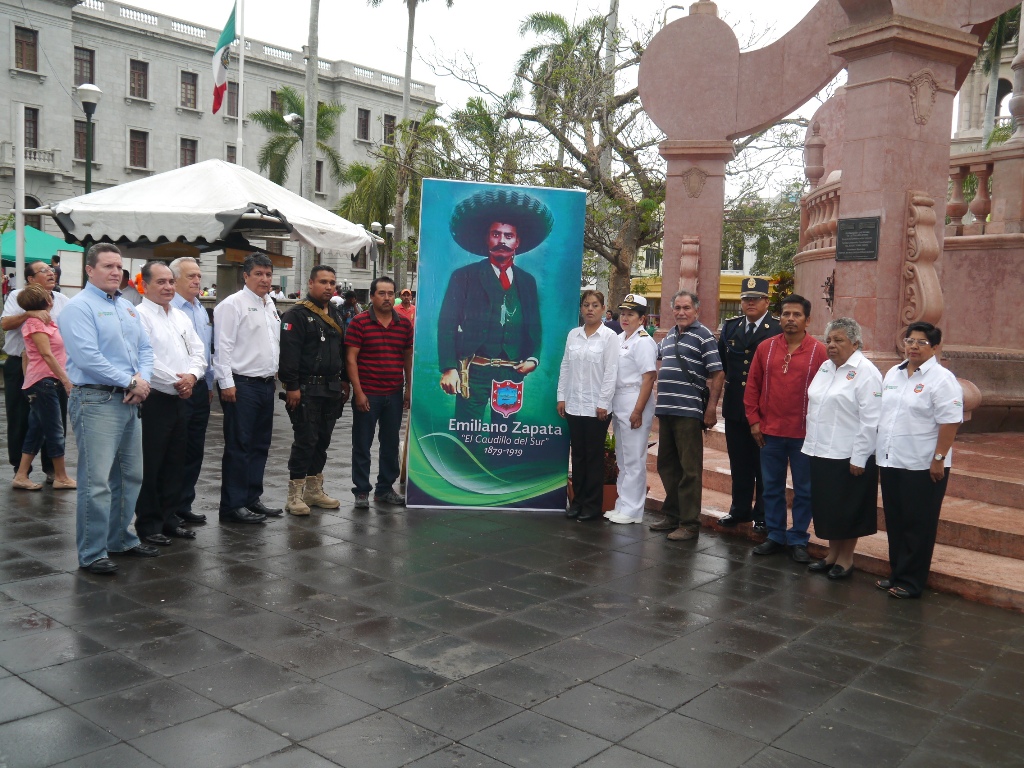 Conmemora Ayuntamiento de Tampico 97 aniversario luctuoso de Emiliano Zapata