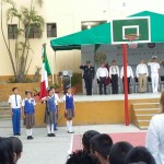 Efectuó el ayuntamiento de Tampico ceremonia cívica en la primaria Juana de Asbaje y Ramírez