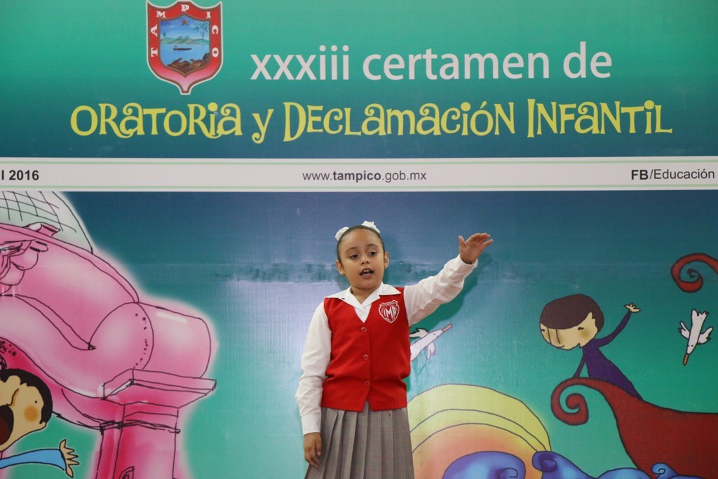Efectúa Ayuntamiento de Tampico XXXIII Certamen de Oratoria y Declamación Infantil