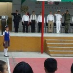 Efectuó el ayuntamiento de Tampico ceremonia cívica en la primaria Juana de Asbaje y Ramírez