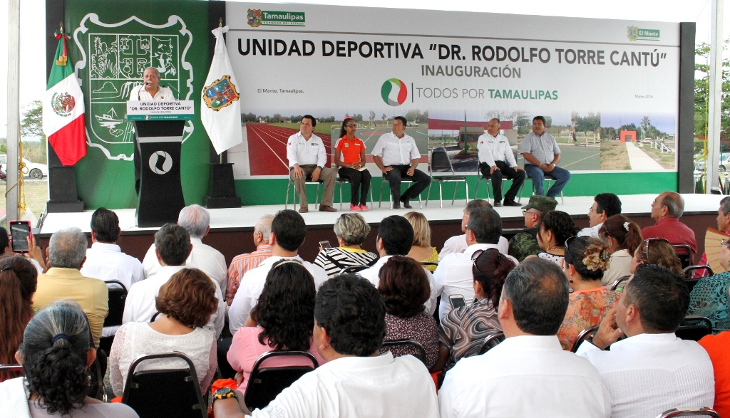 Nueva Unidad Deportiva activa deporte y recreación en Mante