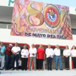 Participa alcalde Gustavo Torres Salinas en la conmemoración del 130 aniversario del Día del Trabajo