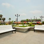 Acumulamiento de basura, causante de la inundación en la plaza Hijas de Tampico