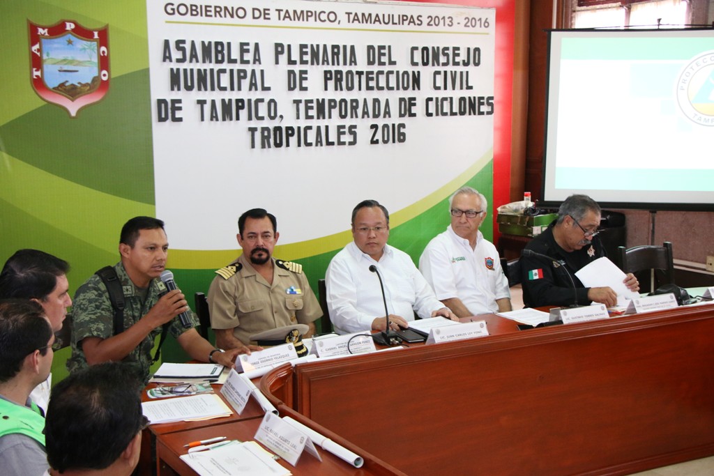Sesionó el Consejo Municipal de Protección Civil de Tampico