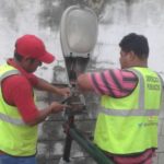 Trabaja Gobierno de Tampico en el mejoramiento del alumbrado público