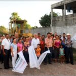 Inicia alcalde construcción de plaza comunitaria y pavimentación en la colonia Jaritas