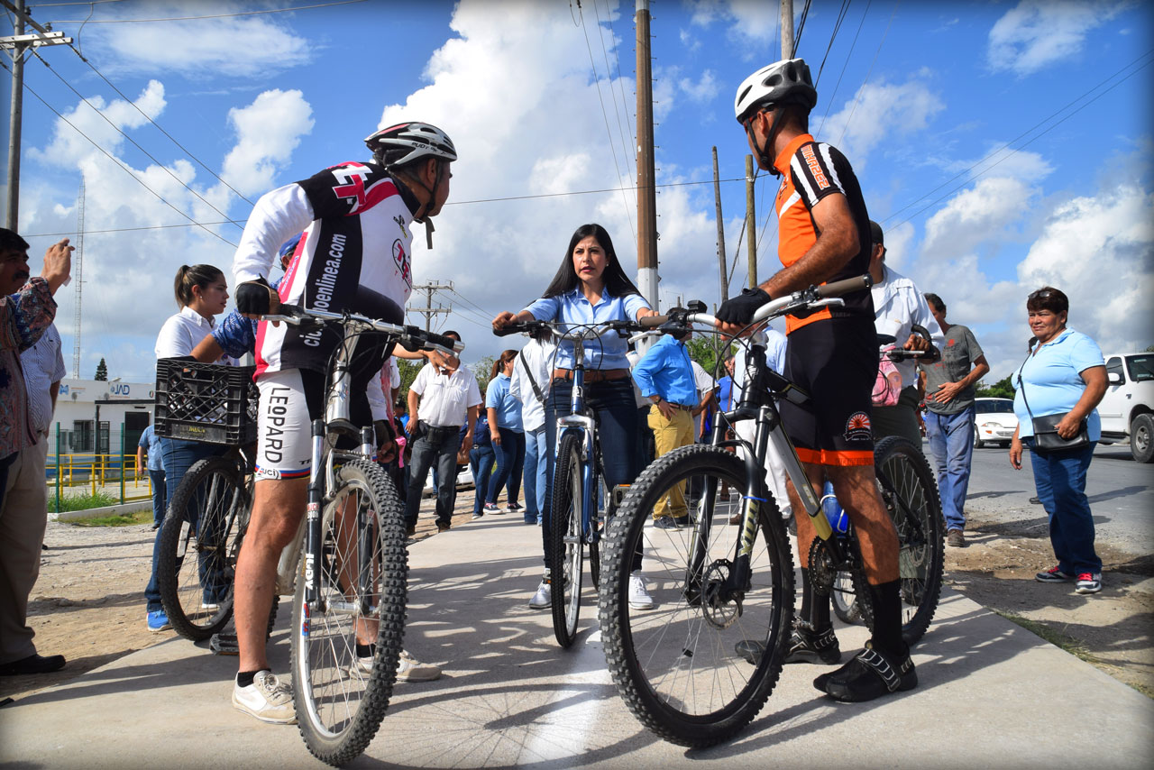 Inaugura Lety Salazar ciclo vía con una inversión superior a los 3 millones de pesos Inaugura Lety Salazar ciclo vía con una inversión superior a los 3 millones de pesos