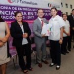 Entrega DIF Tamaulipas nueva generación de graduados en Terapia Física