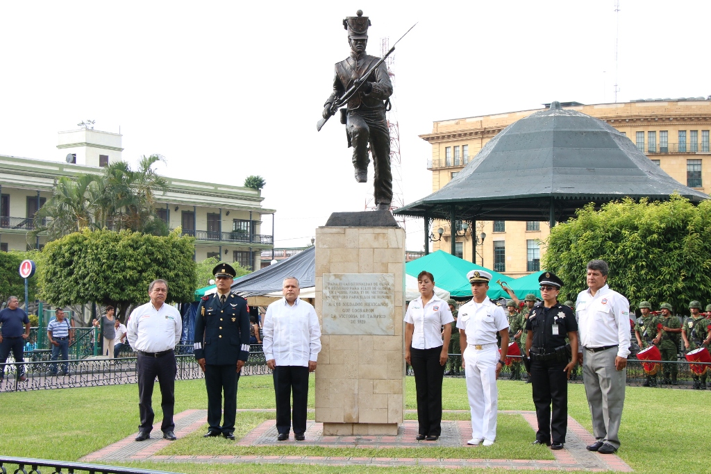 Conmemora Ayuntamiento de Tampico el 187 aniversario de la Batalla de Tampico de 1829