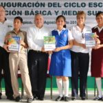 Encabeza Gustavo Torres Salinas, inicio ciclo escolar 2016-2017