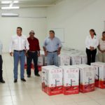 Gestiona Alcalde dotación de aspersoras a productores Gestiona Alcalde dotación de aspersoras a productores