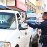 Encabeza Gustavo Torres campaña de concientización vial en zona centro de Tampico