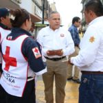 Encabeza Gustavo Torres campaña de concientización vial en zona centro de Tampico