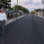 Alcalde JLHC supervisa obra de pavimentación