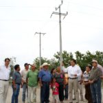 Obra de electrificación en Nueva Apolonia brinda seguridad a las familias